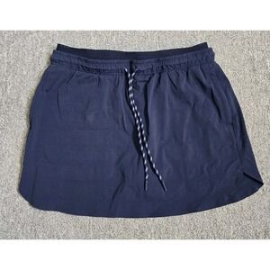 Athleta Crest Skort Womens 10 Drawstring Stretch Lined Pockets Athletic Skirt
